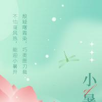 小清新小暑手机海报